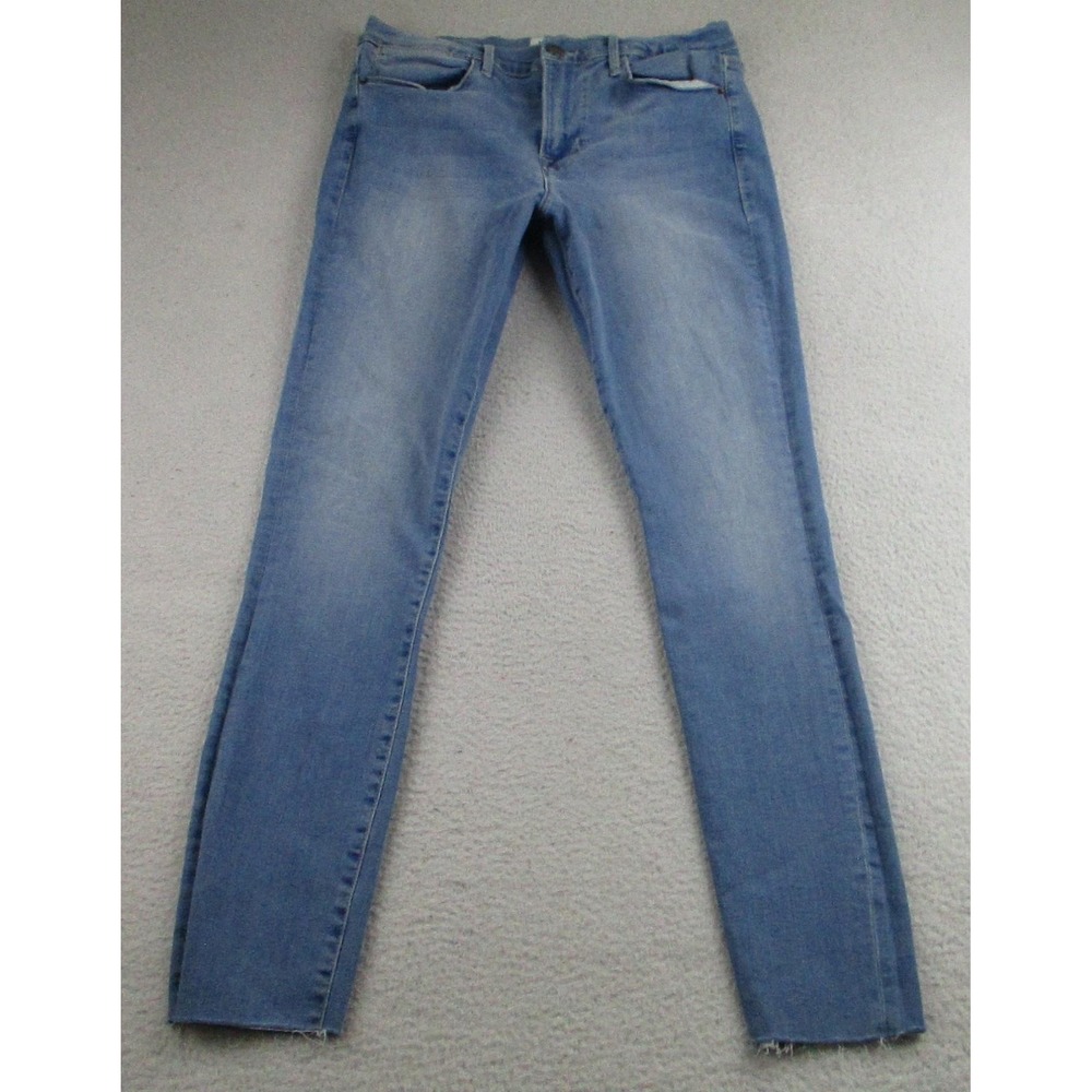 FRAME Denim Jeans Womens 31 Light Wash‎ Le High Skinny High Rise Stretch Raw Hem
